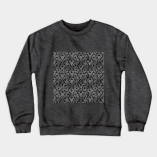 Dark Floral Ornament Pattern Crewneck Sweatshirt